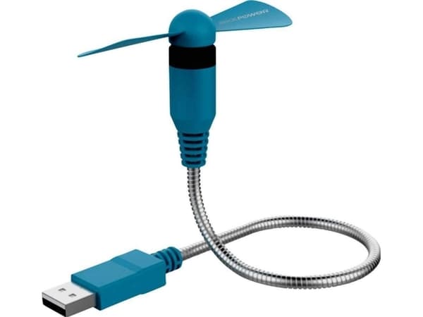 Wentylator USB Realpower RealPower USB mini Fan blau (USB-Ventilator flexibel)