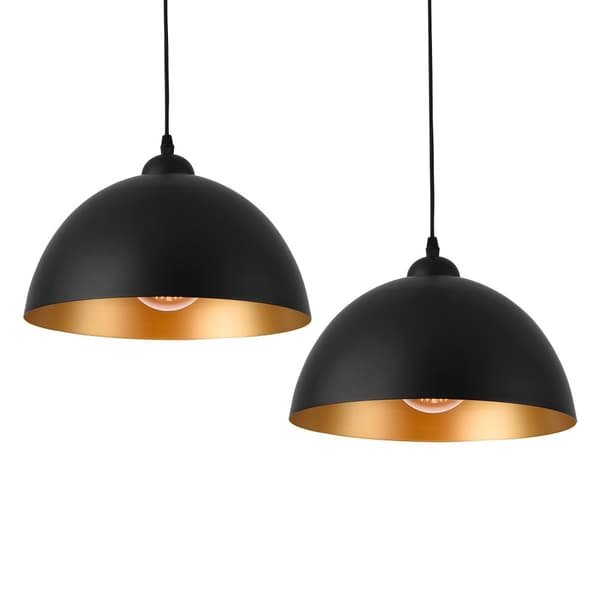 [lux.pro] ® Loftslampe Toulon-sæt2-metal-guld, sort-E27 max. 60W-230V, 50Hz
