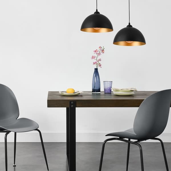 [lux.pro] ® Loftslampe Toulon-sæt2-metal-guld, sort-E27 max. 60W-230V, 50Hz
