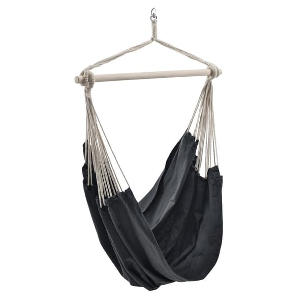 Hängstol 180x125cm mörkgrå max.150kg bomull [casa.pro]