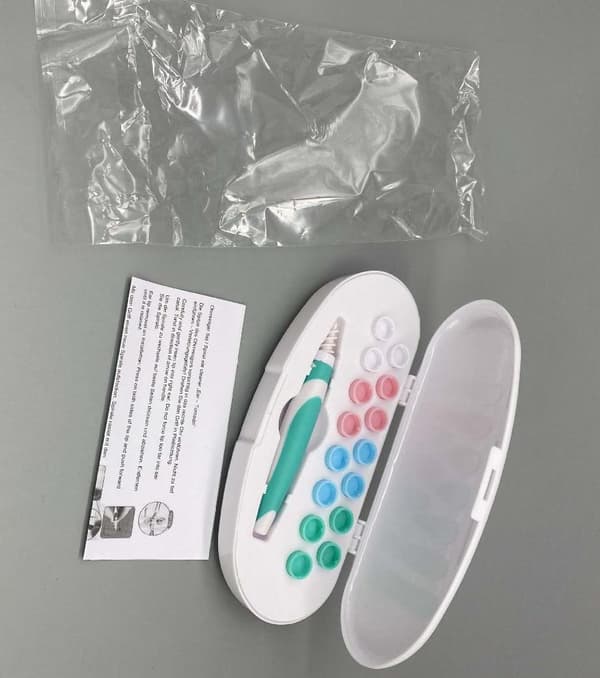 Ørerensere med spiralformede toppe inkl. Opbevaringsboks