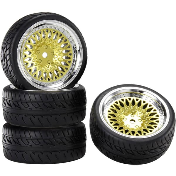 Reely 1:10 Gatumodell Kompletta hjul Racing CLS Guld 4 st