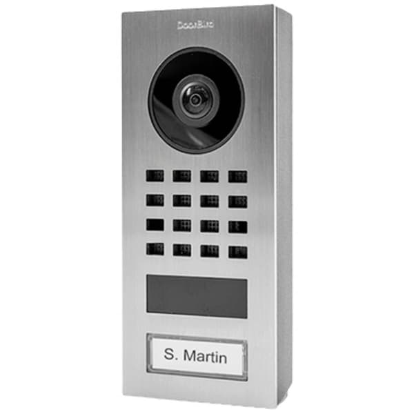 DoorBird D1101V Aufputz IP Video-porttelefon WiFi, LAN Utomhusenhet Rostfritt stål V2A (borstat)