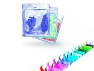 PatchSee PatchClip - kaapeliklipsit - vaaleansininen (50 kpl)