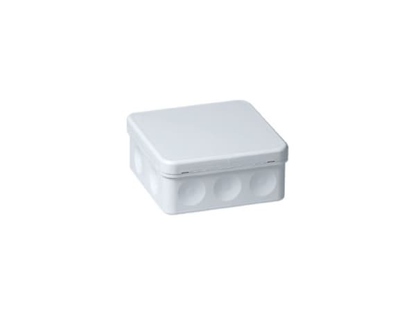 ABB Kytkentärasia IP65, valkoinen (RAL9003), halogeeniton, 400V, -15...+60°C, 10xØ19mm kalvokaapelin läpivienti, 105x105x46mm