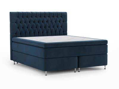 Bolmen Velvet Kontinentalsäng Sängpaket i sammet med Handquiltad Royal Classic gavel