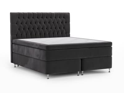 Bolmen Velvet Kontinentalsäng Sängpaket i sammet med Handquiltad Royal Classic gavel