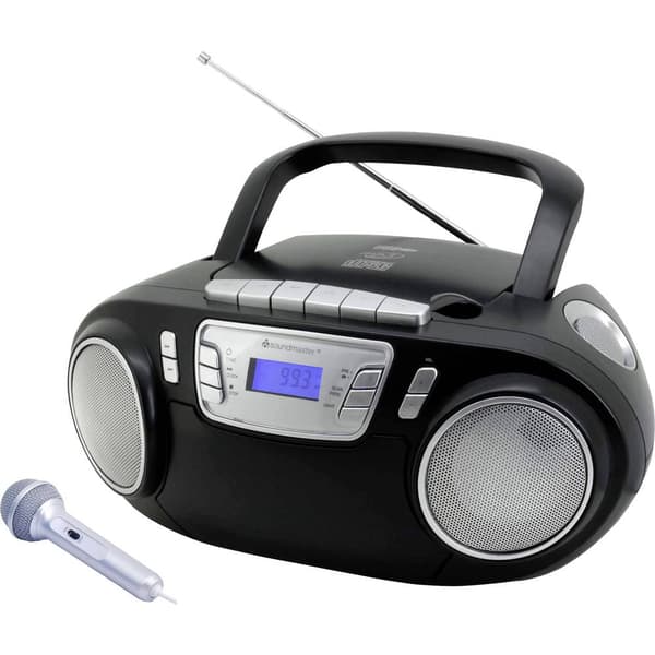 CD-radio soundmaster SCD5800SW FM inkl. mikrofon Svart
