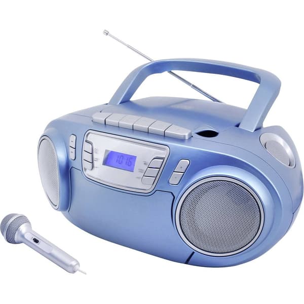 CD-radio soundmaster SCD5800BL FM inkl. mikrofon Blå