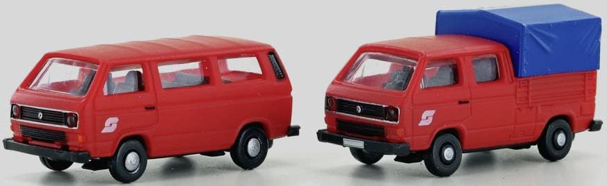 Minis by Lemke LC4331 N Volkswagen 2 stk. T3 bus + Doka plan fra ÖBB