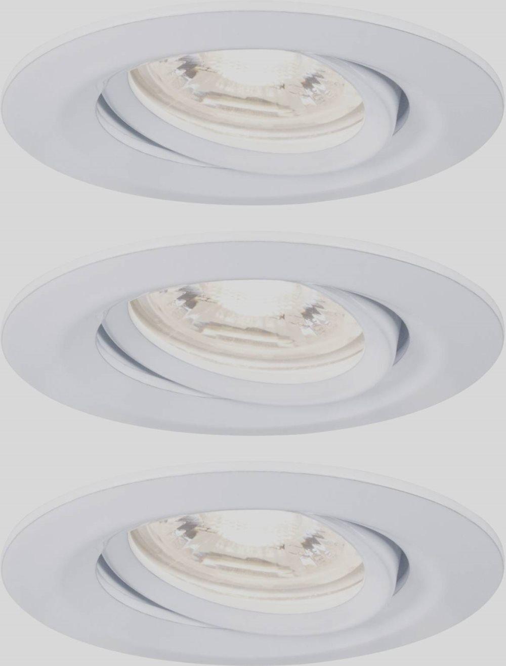 Paulmann EBL Nova mini Plus Coin 92971 LED-indbygningslys Sæt med 3 stk. 4.20 W Hvid