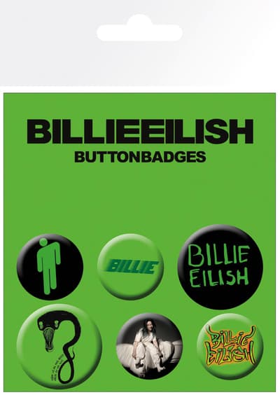 Knappsats - Badge Pack - Billie Eilish Mix (Bravado)
