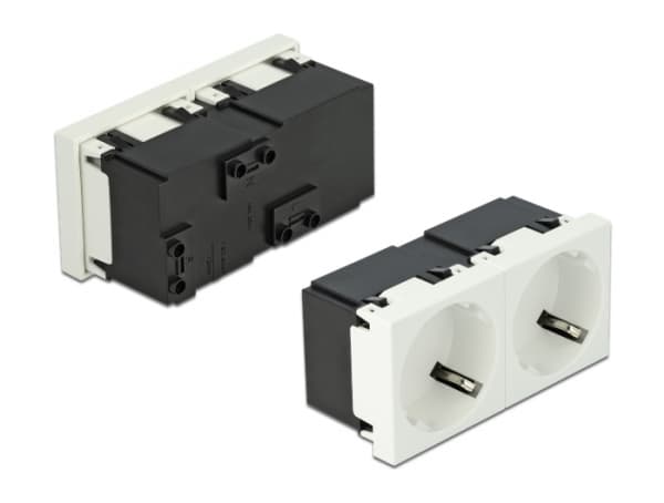 DeLOCK 81322, CEE 7/3, 3P+N+PE, Valkoinen, Akryylinitriilibutadieenistyreeni (ABS), Muovi, 250 V, 16 A