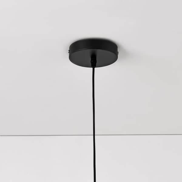 [lux.pro]® Taklampa Lopar-Ø30cm-textil-metall-svart-gold-E27-max.60W-230V, 50Hz