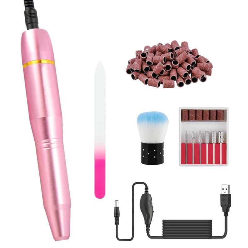 Elektrisk Nagelfil Kit för Manikyr och Pedikyr