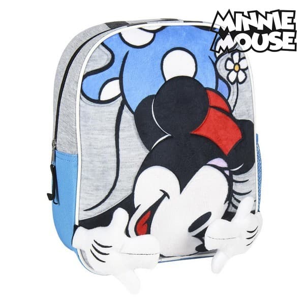 Barnryggsäck 3D Minnie Mouse Blå Grå