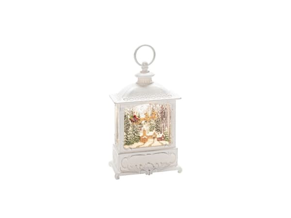Konstsmide Small - Dekorativ lampe - LED - 0,1 W - varmhvitt lys - 3000 K - Nisse over landsbylampe - antikk hvit