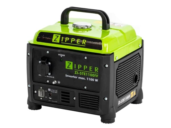 Zipper ZI-STE1100IV, 1100 W, 230 V, 4,2 l, Bensin, 50 Hz, 53,5 cm³ Sort, Grønn