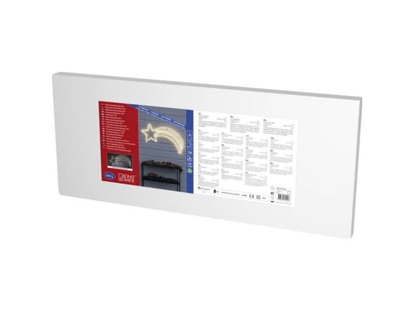 Konstsmide Silhouette komet ropelight, Dekorativ lysfigur, Hvit, Metall, Plast, Polyvinylklorid (PVC), IP44, 384 lampe(r), LED