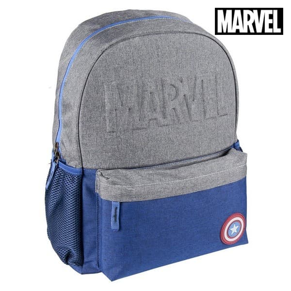 Skolryggsäck Captain America The Avengers Marinblå Grå