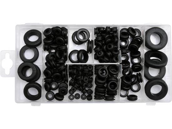 Yato YT-06878, Shim, Gummi, Svart, Rund, 180 styck, Låda