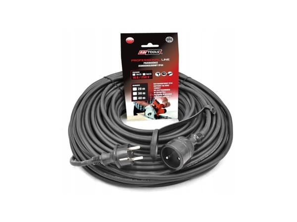 AW-Tools AWTOOLS PROFESIONALUS pratęsimo laidas 20m 3x1,5mm / IP44 16A / 4000W