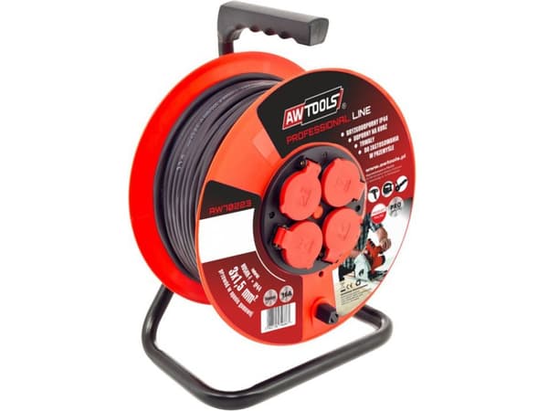 AW-Tools AWTOOLS pratęsimo laidas PROFESSIONAL 50m 3x2,5mm 16A / 3680W / IP44