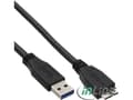 Pikkukuva 2 / 5: InLine 4043718153824, 3 m, USB A, Micro-USB B, USB 3.2 Gen 1 (3.1 Gen 1), 5000 Mbit/s, Musta