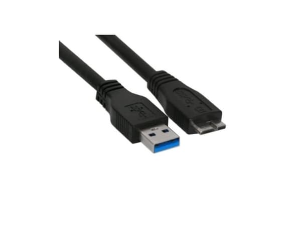 InLine 4043718153824, 3 m, USB A, Micro-USB B, USB 3.2 Gen 1 (3.1 Gen 1), 5000 Mbit/s, Musta