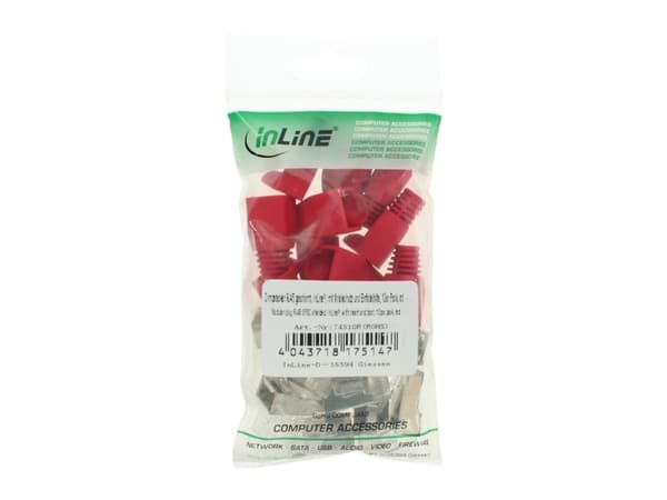 InLine 74510R, Punainen, Muovi, 10 kpl