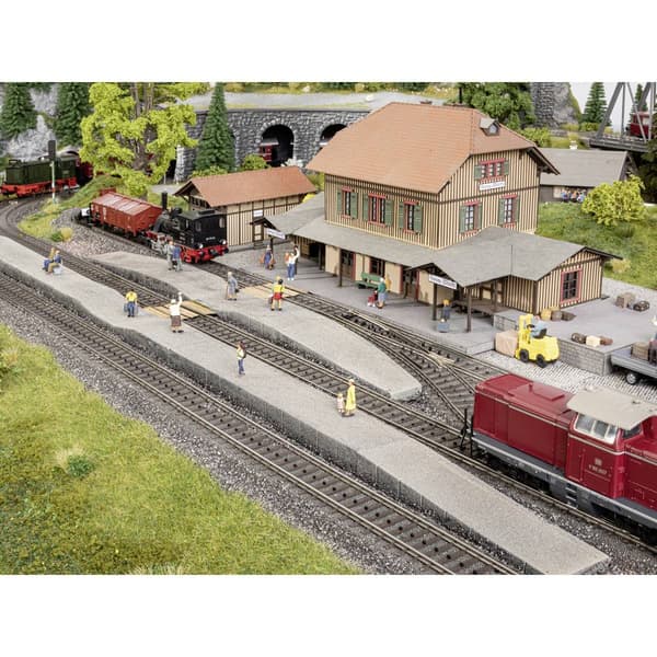 NOCH 0066012 H0 Perrongsystem för Märklin® C-spår® Grå