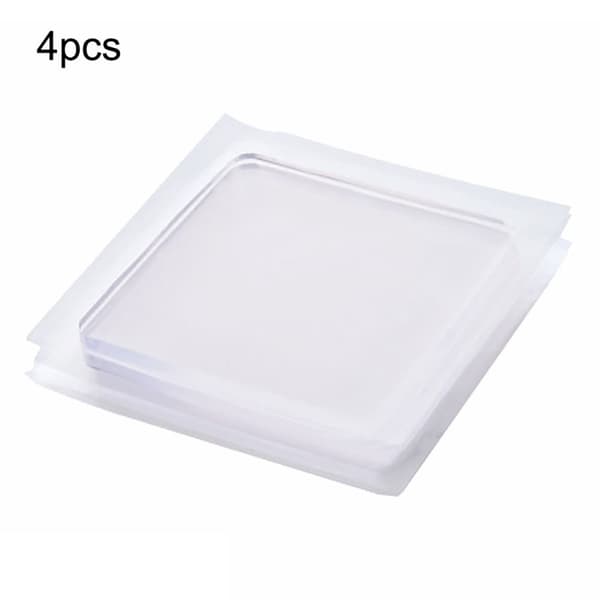 Vibrationsplade Silikone 7x7cm 4-pak