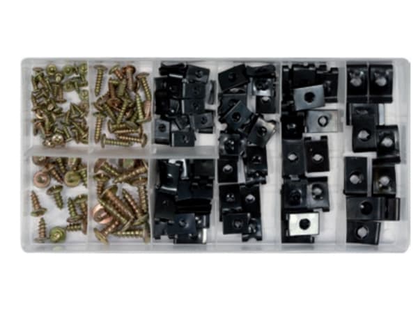 Yato YT-06780, Litteä aluslevy, Galvanoitu teräs, Musta, Kupari, Suorakulmio, 170 kpl, Kupla