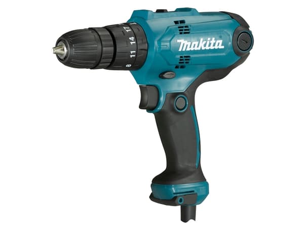 Makita HP0300, Borr med pistolgrepp, utan nyckel, 1 cm, 1500 RPM, 1 cm, 450 RPM