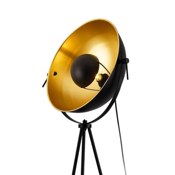 Golvlampa Angers 158xØ40cm metall svart mässing [lux.pro]