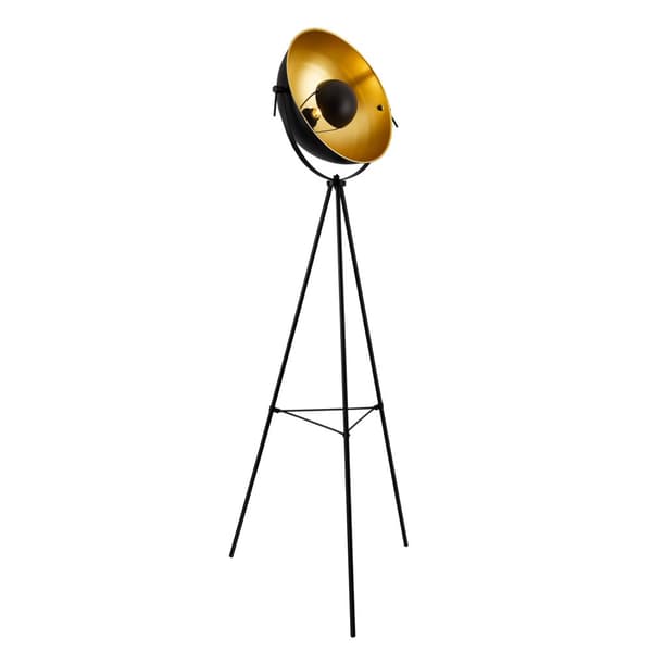 Golvlampa Angers 158xØ40cm metall svart mässing [lux.pro]