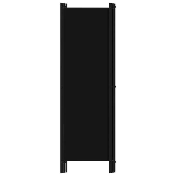 vidaXL 4-panels rumdeler 200 x 180 cm sort