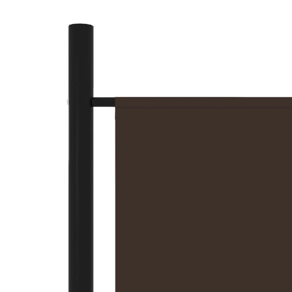 vidaXL 6-panels rumdeler 300 x 180 cm brun