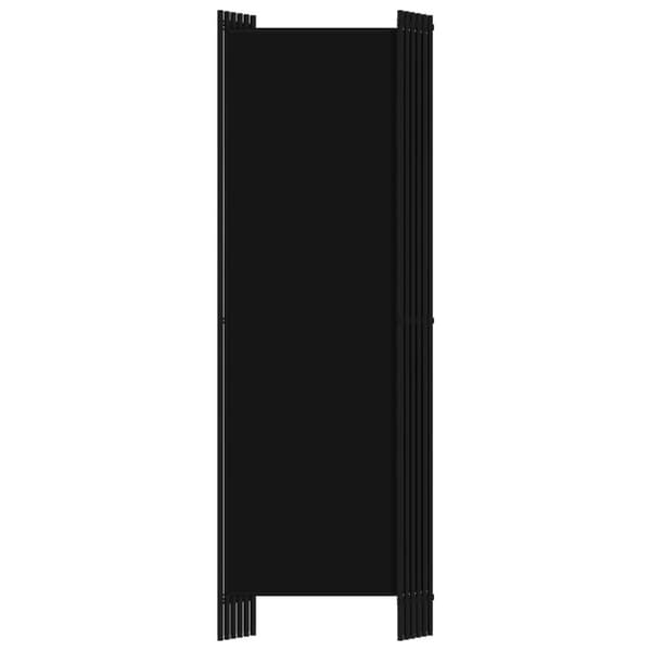 vidaXL Romdeler med 6 paneler svart 300x180 cm