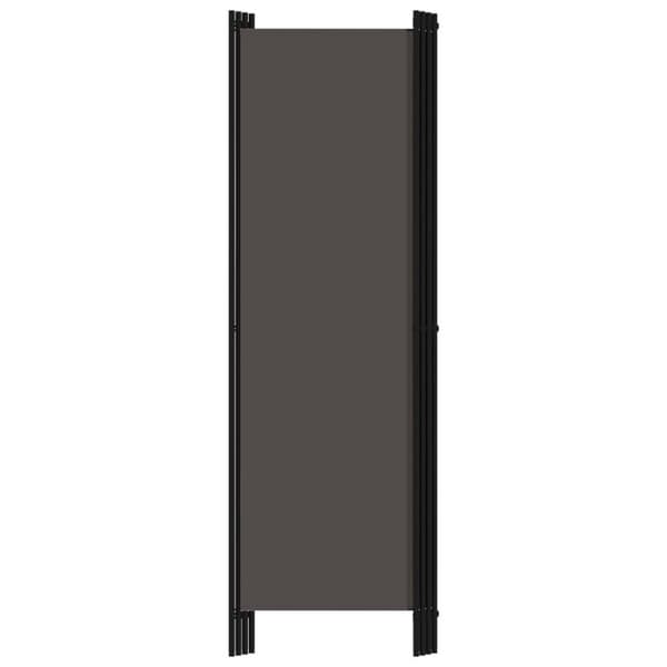 vidaXL Romdeler 4 paneler antrasitt 200x180 cm