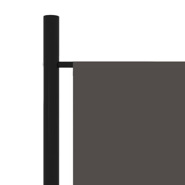 vidaXL Romdeler 4 paneler antrasitt 200x180 cm