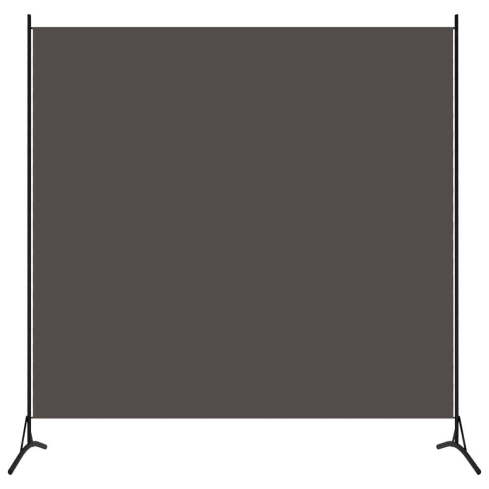 vidaXL Rumsavdelare 1 panel antracit 175x180 cm