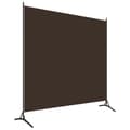 Miniatyrbilde 2 av 5: vidaXL Romdeler brun 175x180 cm stoff