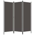 Miniatyrbillede 2 af 6: vidaXL 3-panels rumdeler 150 x 180 cm antracitgrå