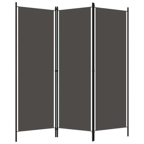 vidaXL 3-panels rumdeler 150 x 180 cm antracitgrå