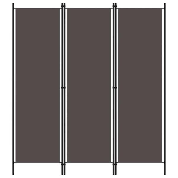 vidaXL 3-panels rumdeler 150 x 180 cm antracitgrå