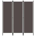 Miniatyrbillede 1 af 6: vidaXL 3-panels rumdeler 150 x 180 cm antracitgrå