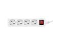 Miniatyrbild 1 av 3: InLine 16441G, 1,5 m, Typ F, Vinklad, 1,5 mm ², Vit, Plast