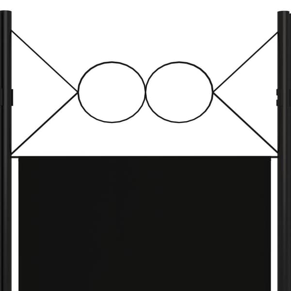 vidaXL 3-panels rumdeler 120x180 cm sort