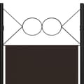 Miniatyrbillede 5 af 6: vidaXL 4-panels rumdeler 160x180 cm brun